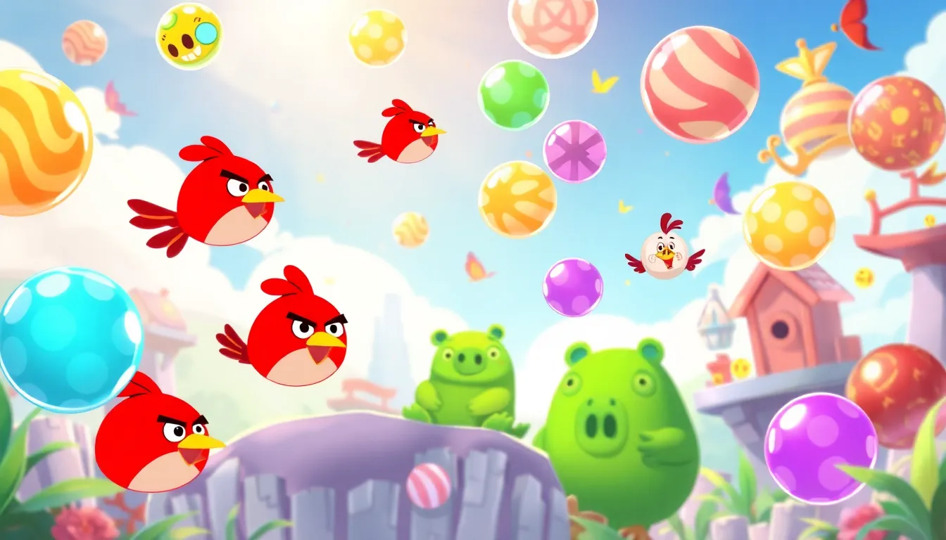 angry birds friends bubbles